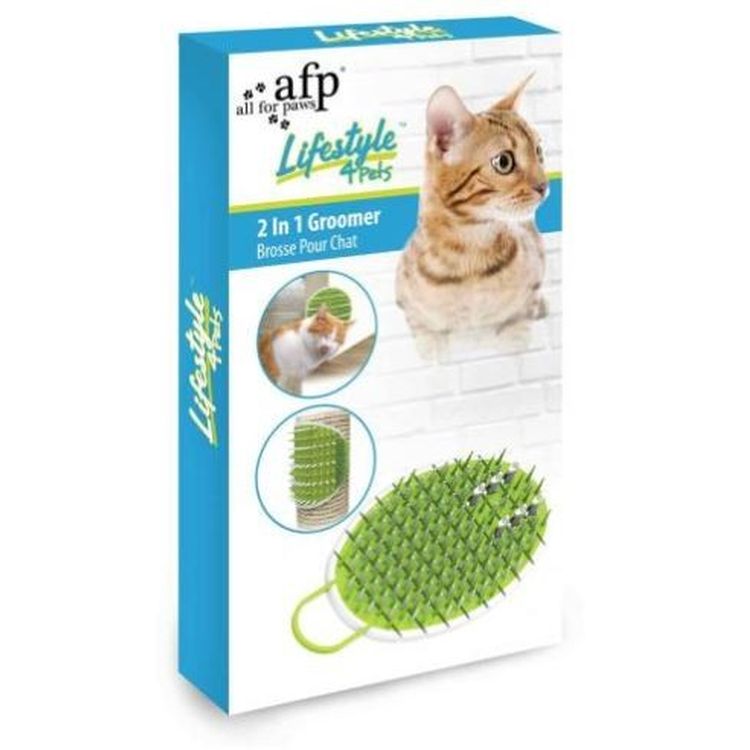 AFP gato cepillo rascador gato 2 en 1