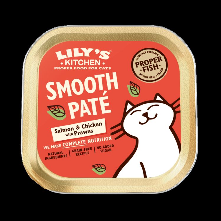 LILY'S KITCHEN gato adulto pate salmon, pollo, gambas tarrina 85 gr
