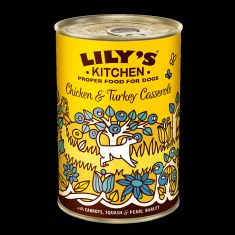 LILY'S KITCHEN perro adulto Chicken, turkey casserole lata 400 g