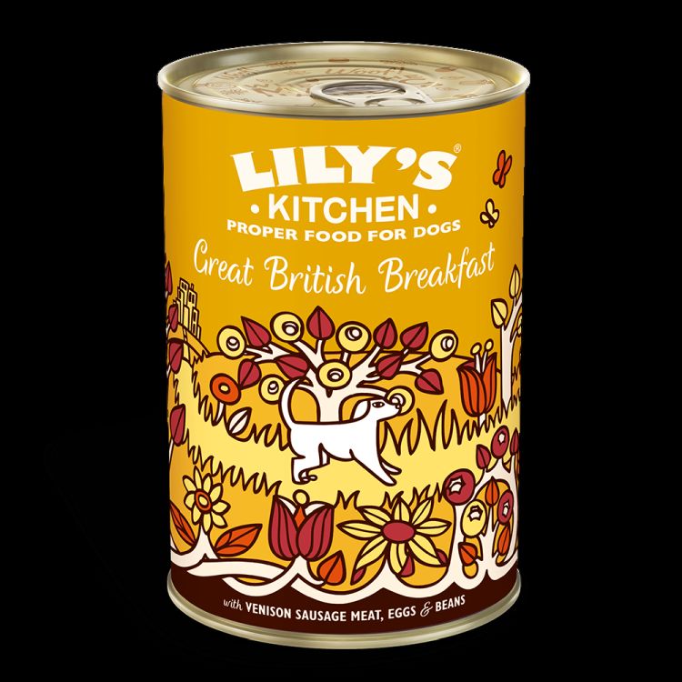 LILY'S KITCHEN perro adulto Great brittish breakfast lata 400 gr