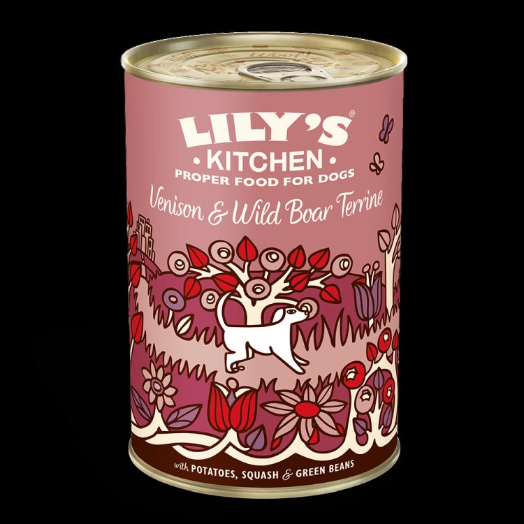 LILY'S KITCHEN perro adulto Venison and wild boar terrine lata 400 gr
