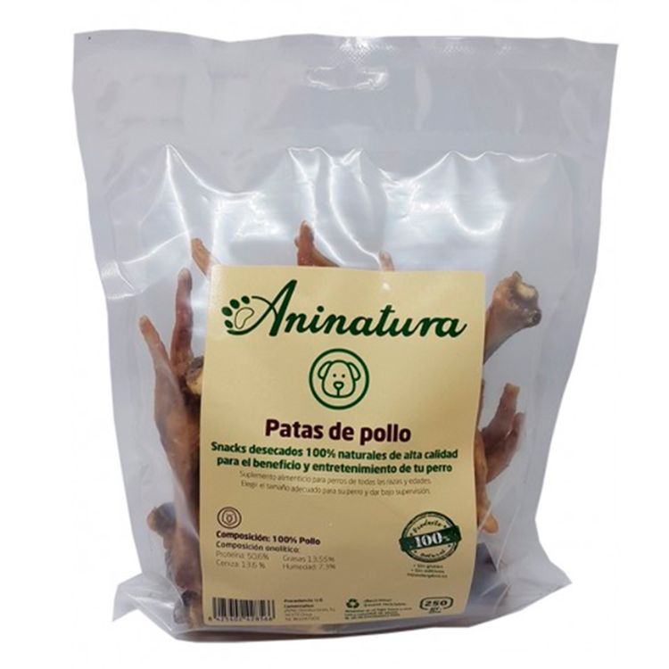 ANINATURA perro snack patas de pollo 250 gr