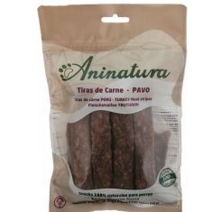 ANINATURA perro snack tiras de carne pura pavo 150 gr