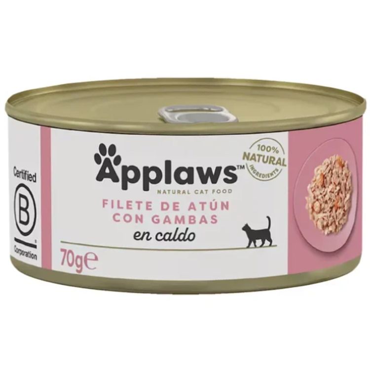 APPLAWS gato adulto atun y gambas lata