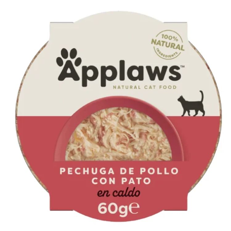 APPLAWS gato adulto pollo y pato tarrina
