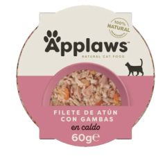 APPLAWS gato adulto filete de atun y gambas tarrina