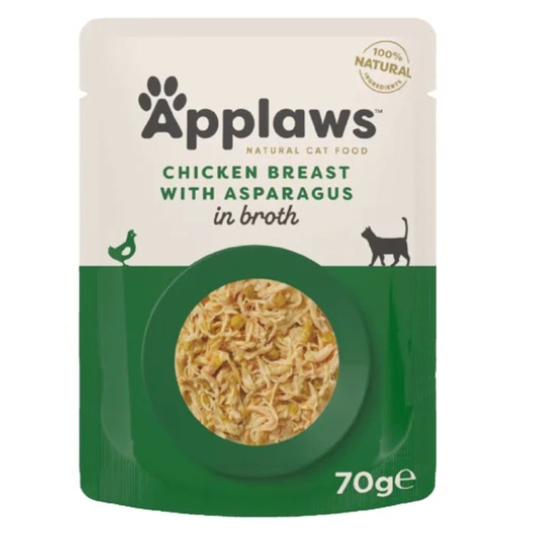 APPLAWS gato adulto pollo y esparragos pouch