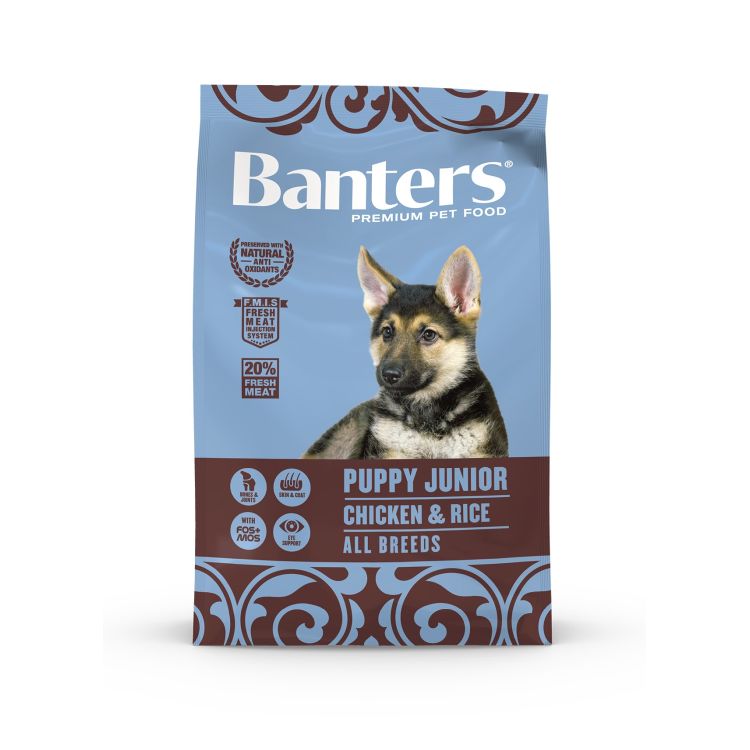 BANTERS perro puppy pollo