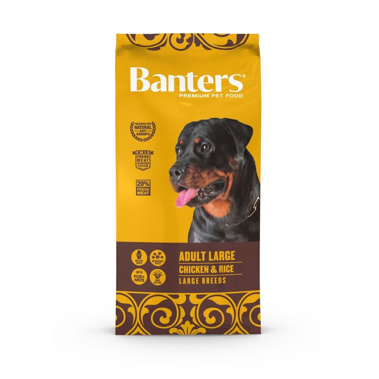BANTERS perro adulto pollo large 15 kg