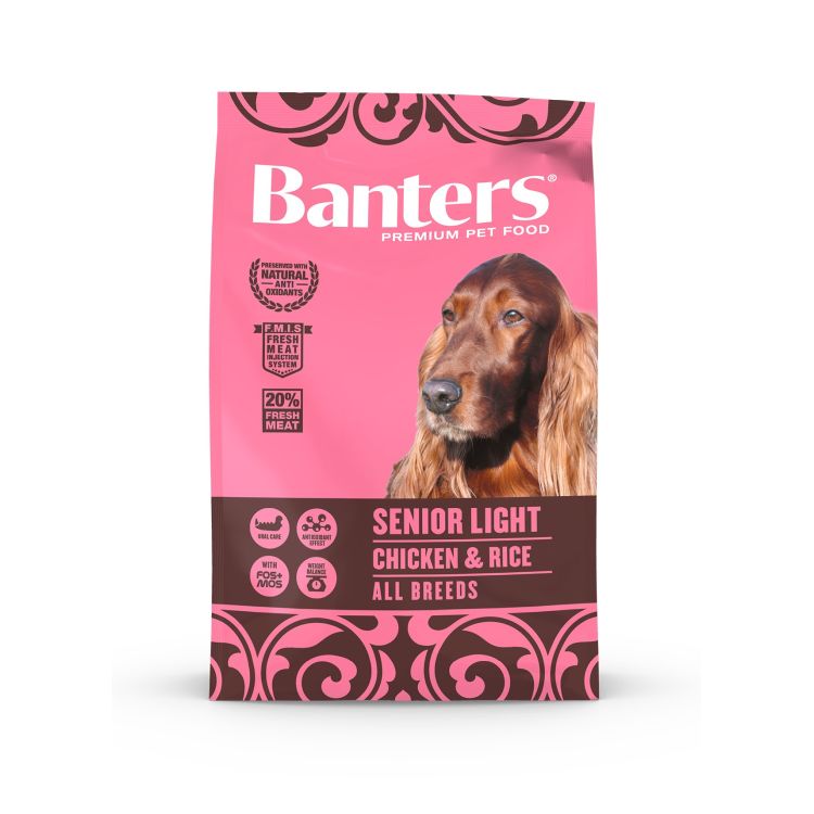 BANTERS perro senior light pollo
