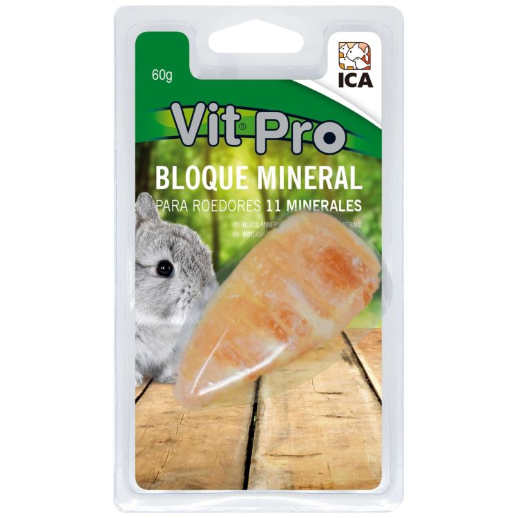 ICA Vit pro roedor bloque mineral zanahoria 60 gr