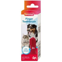 BEAPHAR cepillo dental dedal 2 uds