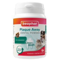 BEAPHAR polvos dentales Plaque away 80 gr