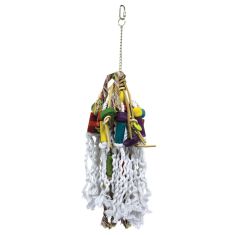 ICA ave juguete arbol maderitas y cuero 51 cm