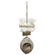 ICA ave juguete de coco natural 35 cm