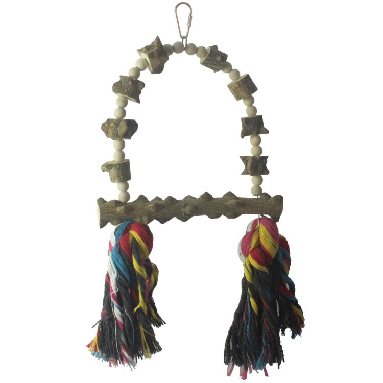 ICA ave juguete de madera natural 33 cm