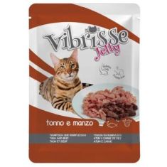 VIBRISSE gato adulto atun y ternera pouch 70 gr