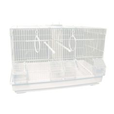 ICA ave jaula cria fondo plastico blanca 37x32x58 cm