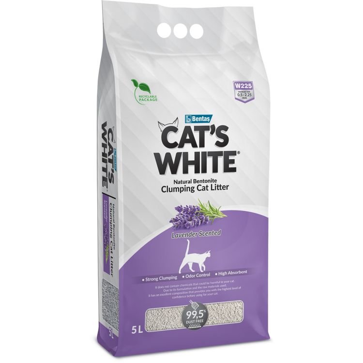 CATS WHITE arena aglomerante lavanda 5 L