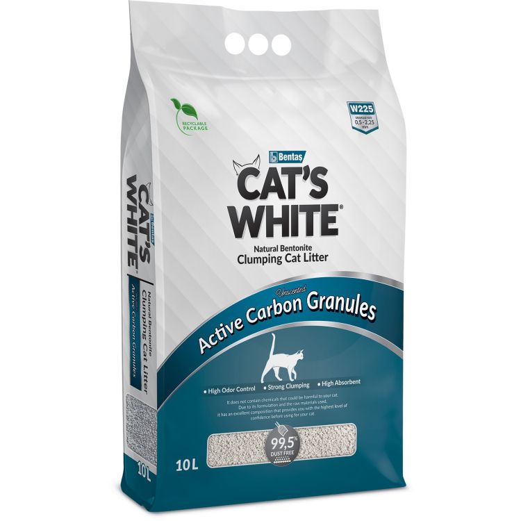 CATS WHITE arena aglomerante carbon 10 L
