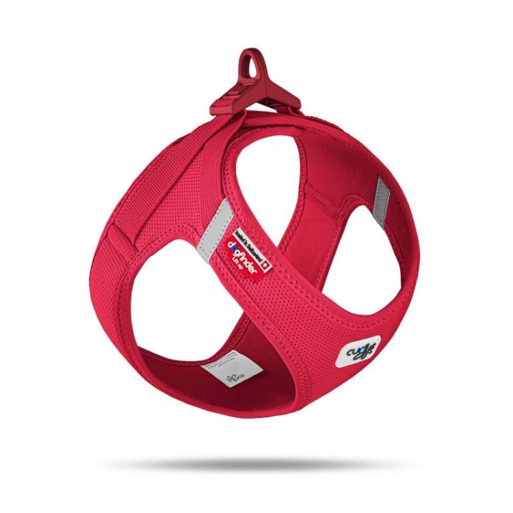 CURLI perro arnes air-mesh rojo