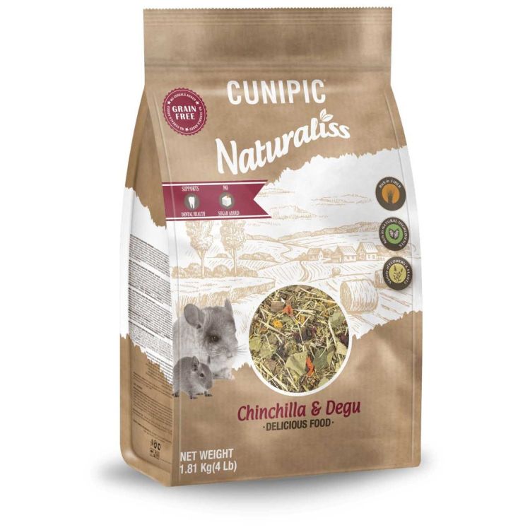 CUNIPIC chinchilla y deg Naturaliss 1.8 kg