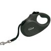 ICA perro correa extensible negra S 15 kg