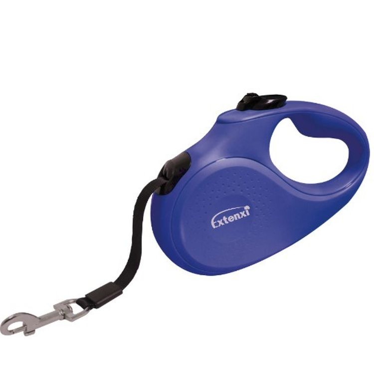 ICA perro correa extensible azul