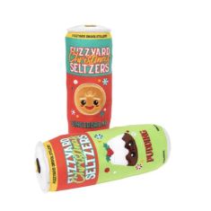 FUZZYARD perro juguete Christmas Seltzers 2PK