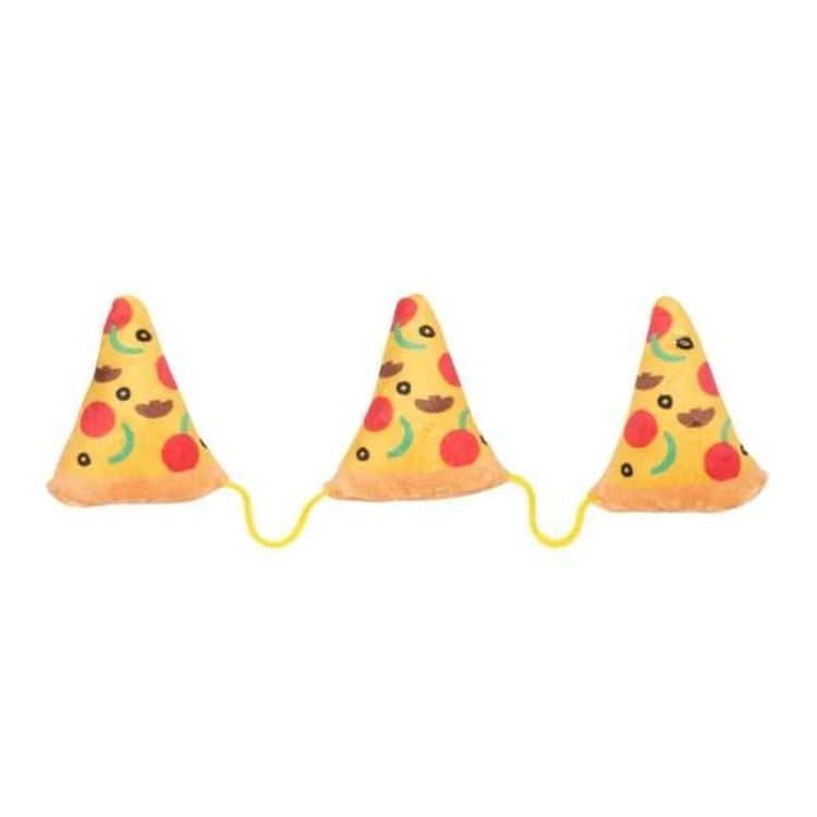 FUZZYARD gato juguete Pizza 3 on a string