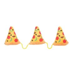 FUZZYARD gato juguete Pizza 3 on a string