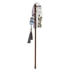 NAYECO gato juguete varita lana suave con ratón 45 cm