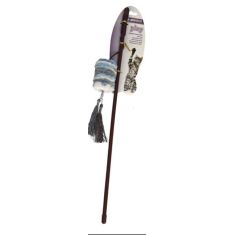 NAYECO gato juguete varita lana suave con tubo 45 cm