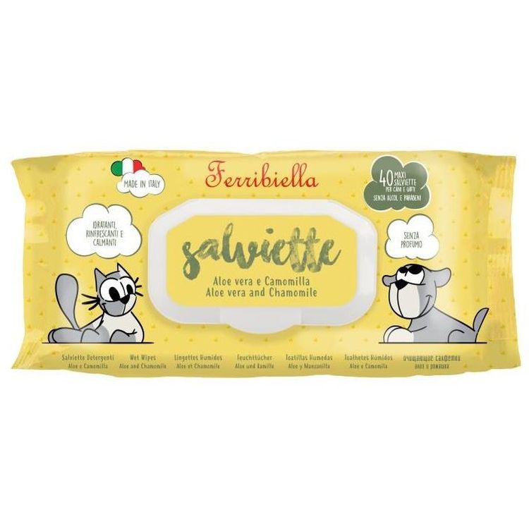 FERRIBIELLA toallitas aloe camomila 40 uds