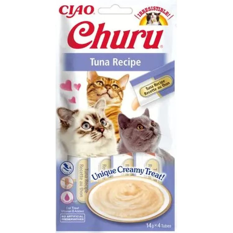CHURU gato snack pure atun 4x14 gr