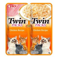 CHURU gato snack twin packs pollo con caldo pollo 2x40 gr