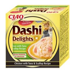 CHURU gato Dashi delight pollo atun y vieira