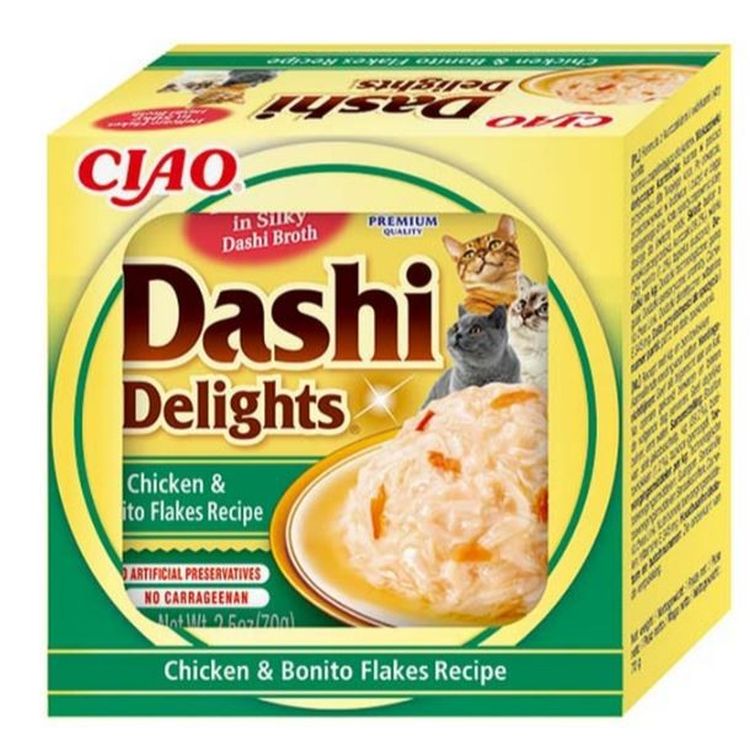 CHURU gato Dashi delight pollo y copos de bonito