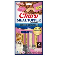 CHURU gato snack meal topper atun y salmon