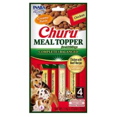 CHURU perro snack Meal topper pollo y buey