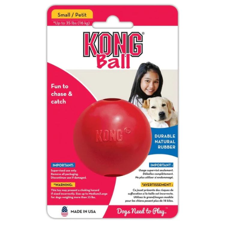 KONG perro juguete pelota maciza classic talla s