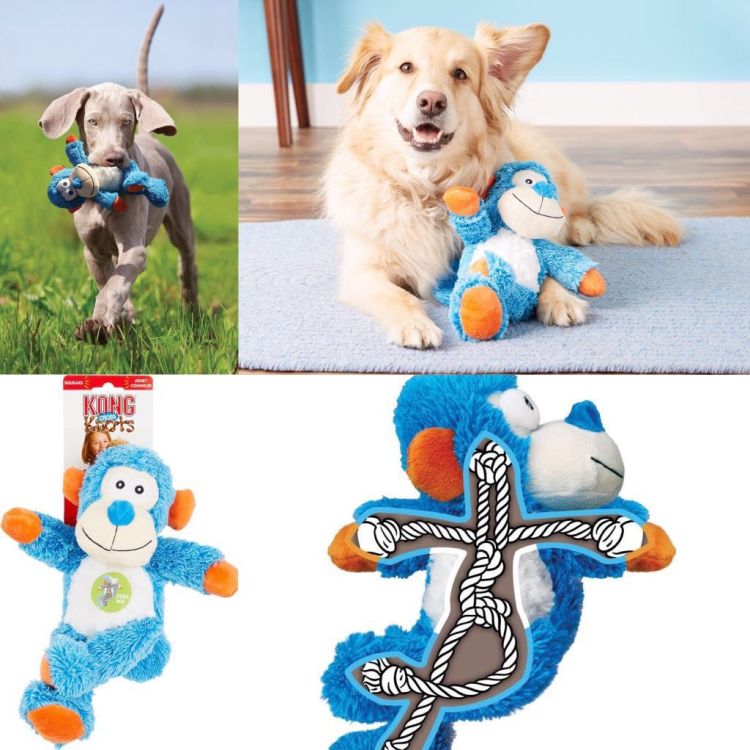 KONG perro juguete mono cross knots talla s-m
