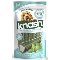KNASH perro snack dental relleno menta
