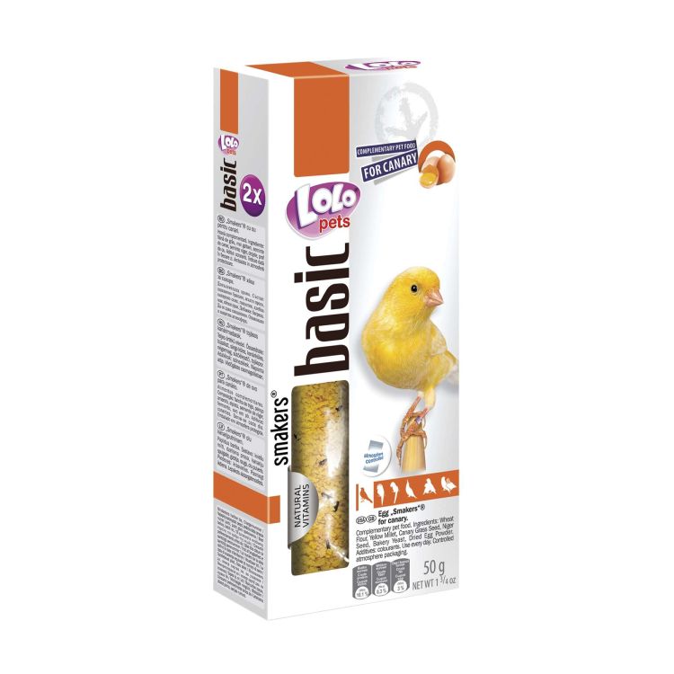 ICA Lolo canario snack barritas huevo 50 gr