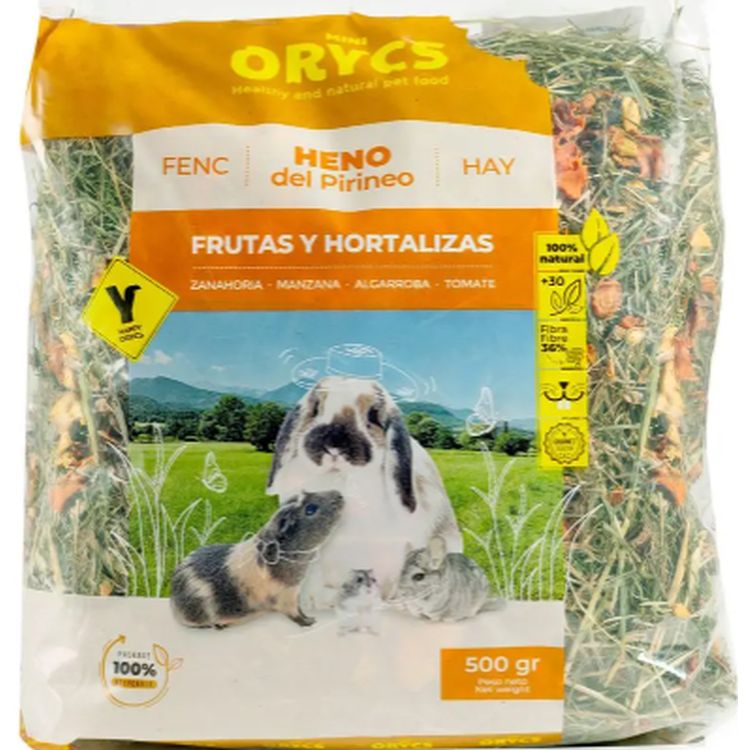 ORYCS roedor heno frutas y hortalizas 500 gr