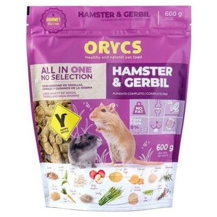 ORYCS hamster y gerbil 600gr