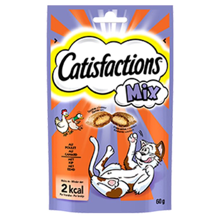 CATISFACTIONS gato snack pollo pato 60 gr
