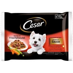 CESAR perro adulto salsa pouch 4x100 gr