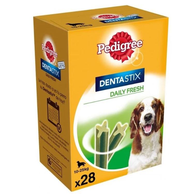 DENTASTIX perro mediano snack fresh dental 28 ud