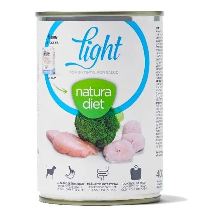 NATURA DIET perro adulto pate light lata 400 gr